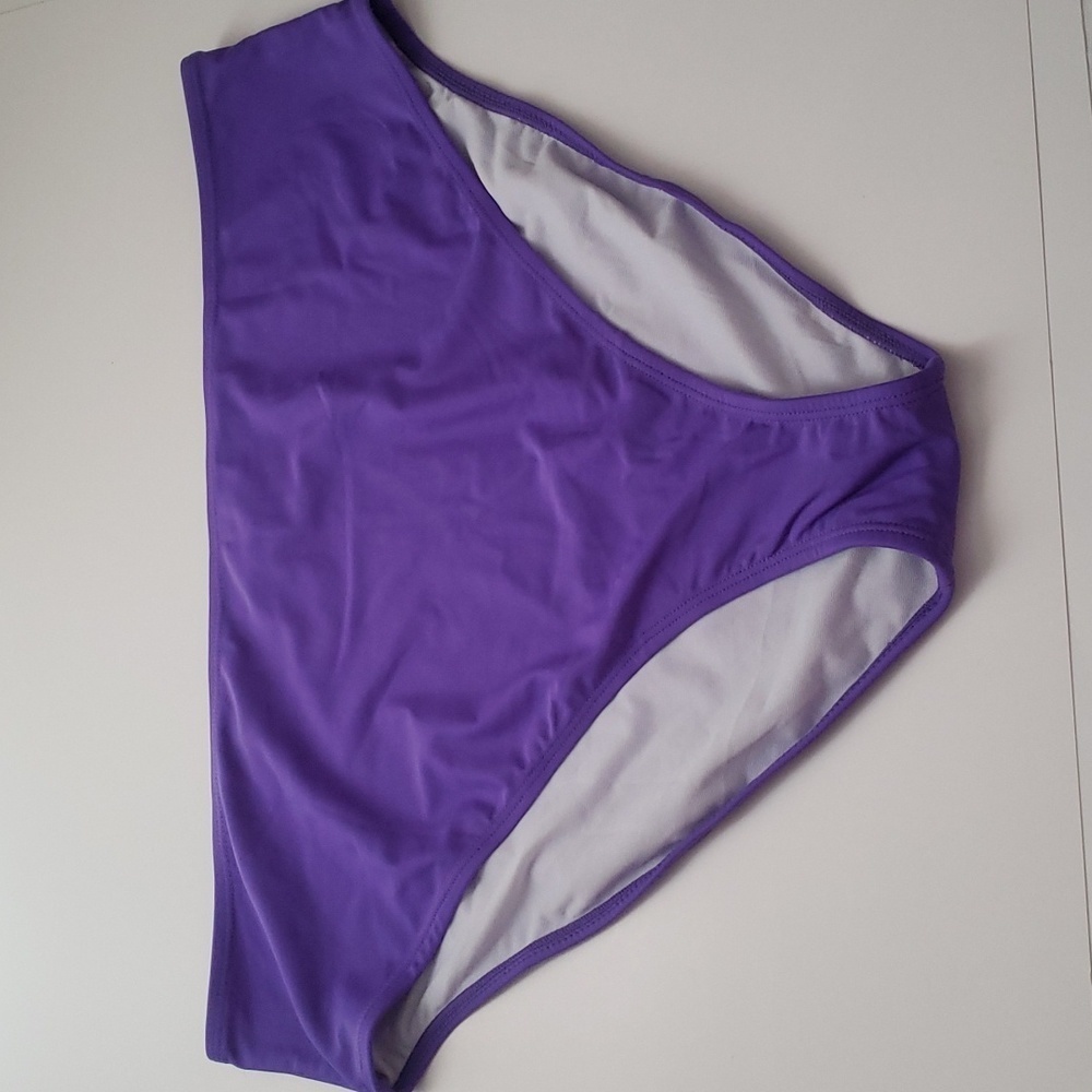 Be Your Best Look Purple Swim bottoms size 22W New!